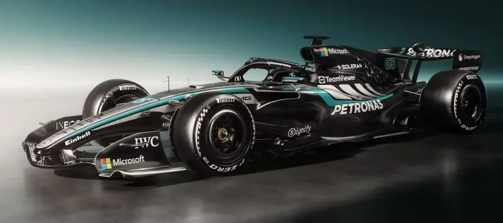 Mercedes divulga imagens do W17, carro para a temporada de 2026