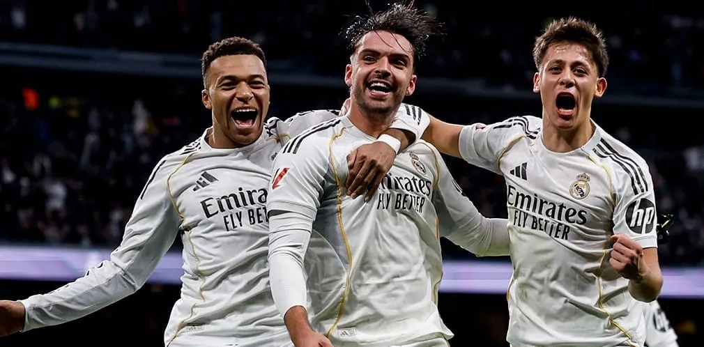 Mbappé, Asencio e Arda Güler (Foto: Divulgação-Real Madrid)