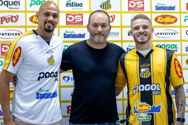 Novorizontino apresenta Nicolas Careca e Léo Naldi