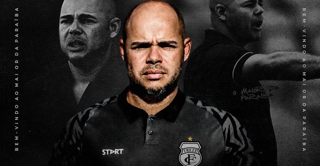 Treze oficializa a contratação do técnico Adriano Souza (Foto: Divulgação-Treze)