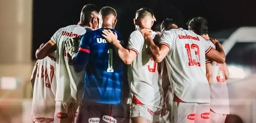 Jogadores do América de Natal reunidos (Foto: João Filho-ACD Potiguar)