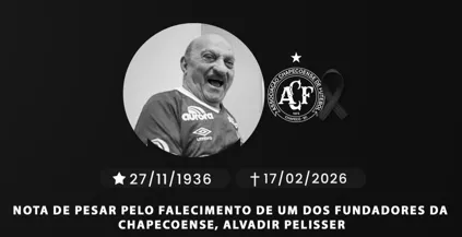 Chapecoense lamenta morte de um de seus fundadores aos 89 anos