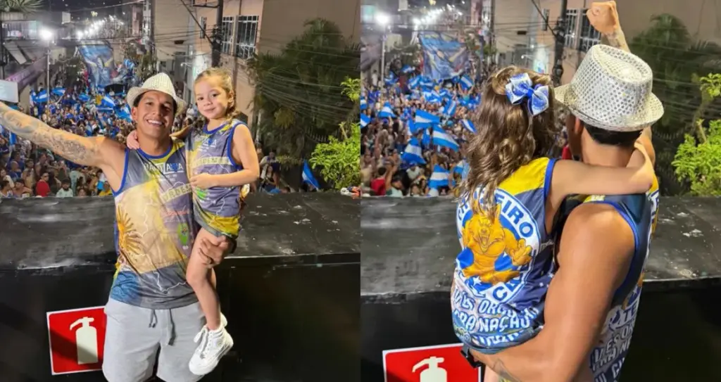 Lucas Romero é homenageado por bloco de carnaval e celebra momento no Cruzeiro