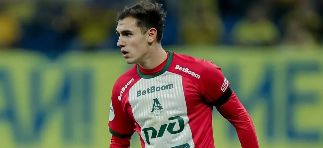 Lucas Fasson em ação pelo Lokomotiv Moscou (Foto: Divulgação-Lokomotiv)