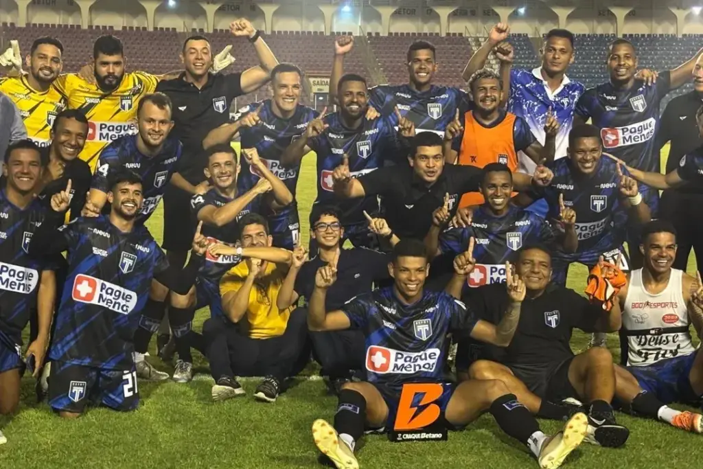 América-SE 1 (3) x (5) 1 Tirol-CE - Classificação nos pênaltis após gol no fim 2 América-SE 1(3) x (5)1 Tirol - Classificação nos pênaltis após gol no fim (Foto: Divulgação/Tirol)