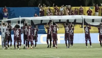 Sampaio Corrêa-RJ 1 (1) x (3) 1 Desportiva-ES - Nos pênaltis, Tiva é a 1ª classificada na Copa do Brasil