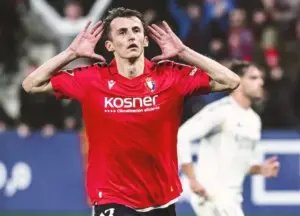 ESPANHOL: Vinicius Júnior marca, mas não impede derrota do Real Madrid para o Osasuna