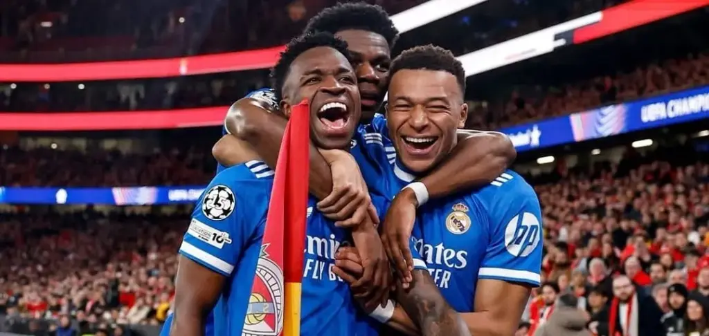 Real Madrid 'entrega provas' à Uefa em caso de racismo contra Vini Jr