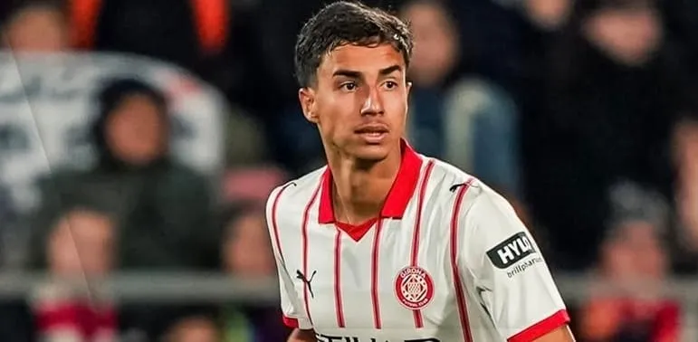 Vitor Reis em ação (Foto: Divulgação-Girona FC)