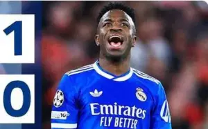 Vini Jr marca para o Real Madrid e acusa argentino de racismo