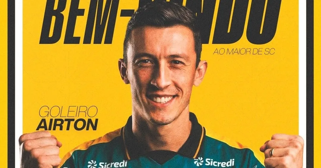 Airton é oficializado como reforço do Criciúma (Foto: Divulgação-Criciúma)