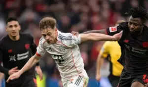 ALEMÃO: Bayern empata com o Leverkusen mesmo com dois expulsos