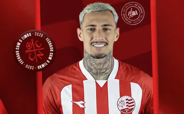 Atacante Derek é anunciado pelo Náutico — Foto: Reprodução