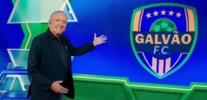 Galvão Bueno realiza 'sonho de auditório' em programa do SBT