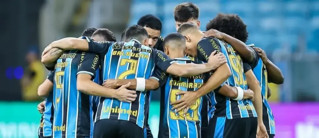 Vasco-RJ x Grêmio-RS - Onde assistir, horário e escalações 2 Jogadores do Grêmio reunidos (Foto: Lucas Uebel-Grêmio FBPA)