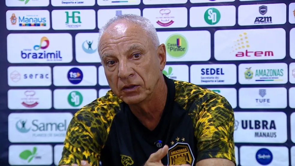 Amazonas confirma desligamento do técnico Márcio Fernandes (Foto: Reprodução/Rede Amazônica)