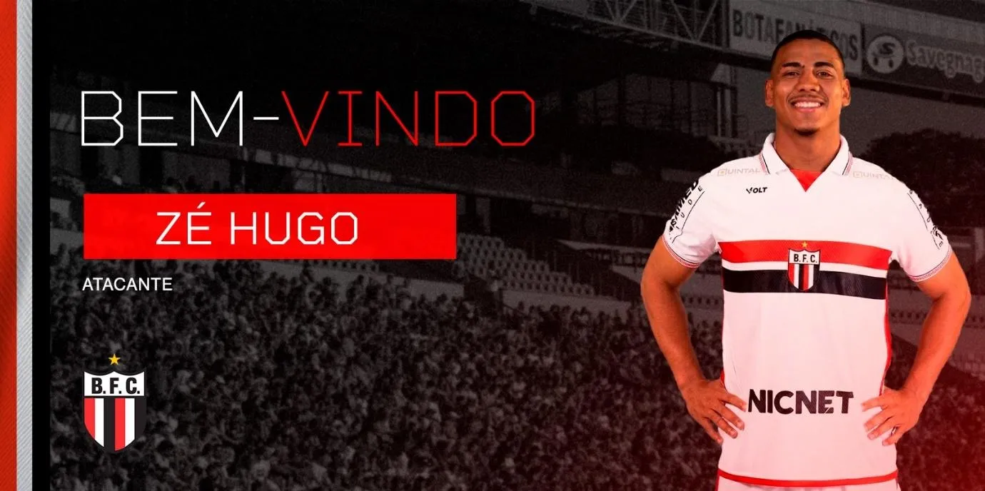 Atacante Zé Hugo - Foto: Divulgação/Botafogo-SP