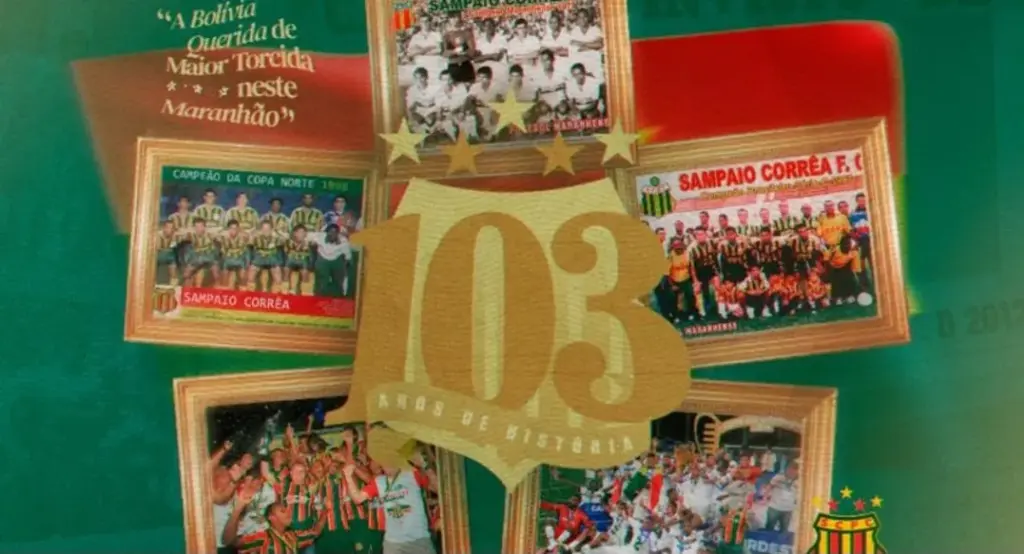 Sampaio Corrêa-MA celebra 103 anos de muita história