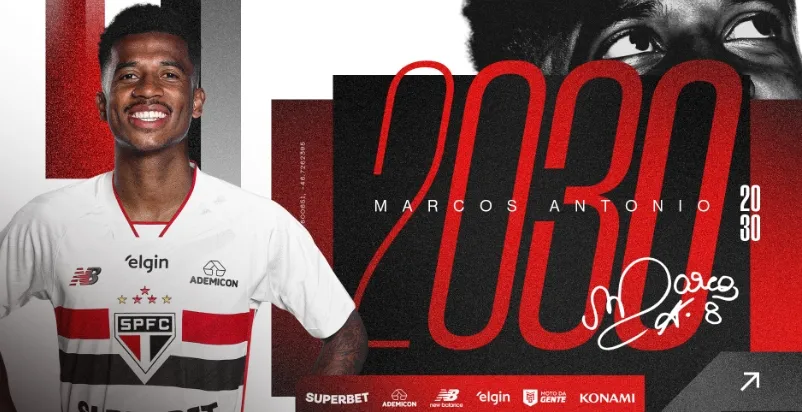 Marcos Antônio fica até o ano do centenário do São Paulo