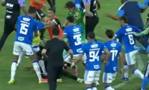 Pancadaria entre jogadores marca final do Campeonato Mineiro. VÍDEO!