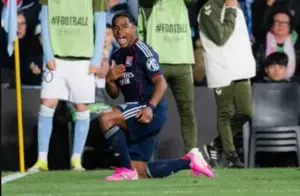 LIGA EUROPA: Endrick joga bem e faz o gol do empate do Lyon com o Celta pelas oitavas