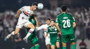 Calleri minimiza jejum do São Paulo e ironiza jogo do Palmeiras: 'sempre jogam igual'