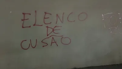 Protesto da torcida do São Paulo
