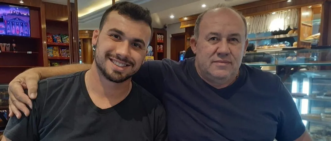 Edmad Heiller (pai) junto com William Heiler (filho)