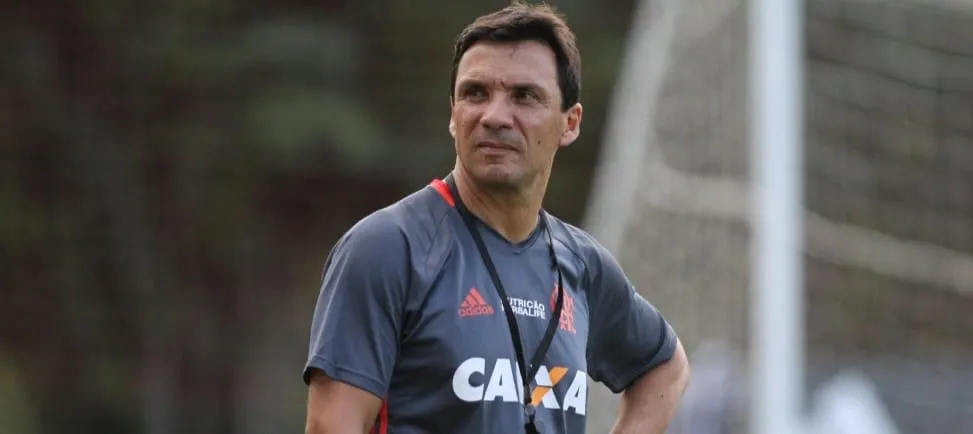 Zé Ricardo durante treino do Flamengo em 2017 (Foto: Gilvan de Souza-CRF)