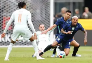 Prevaleceu o favoritismo da França sobre o Brasil