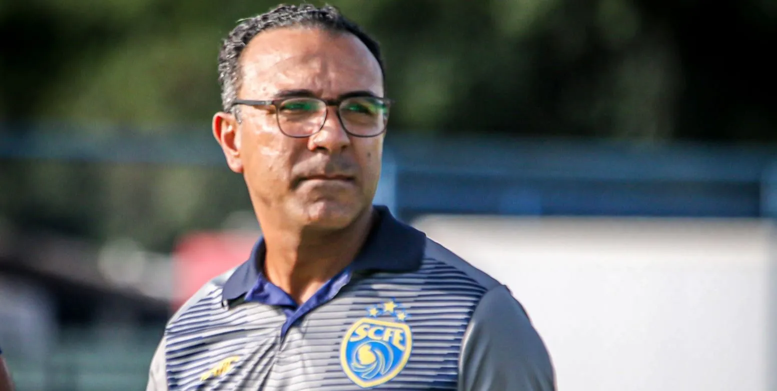 Felipe Surian durante treino do Sampaio Corrêa-RJ (Foto: Jhonatan Jeferson-SCFE)