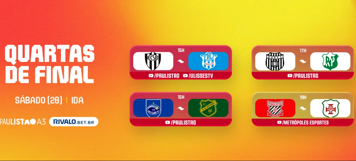 fpf define datas quartas de final a2