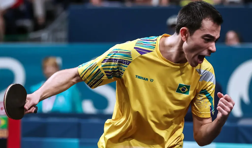 Calderano decide, Brasil bate Inglaterra e vai às quartas no Mundial de tênis de mesa