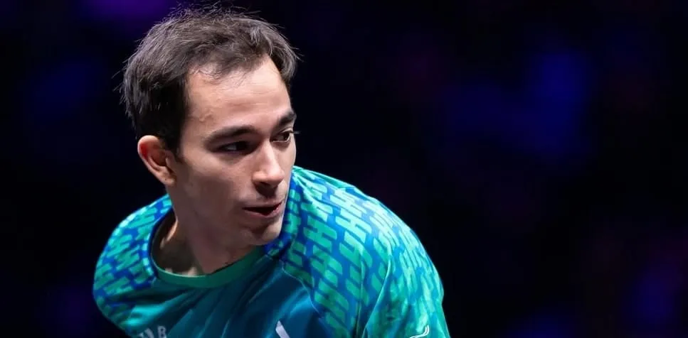 Hugo Calderano em ação (Foto: Divulgação-WTT)