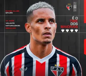 Volante ex-São Bernardo é anunciado pelo Ferroviário para a Série D