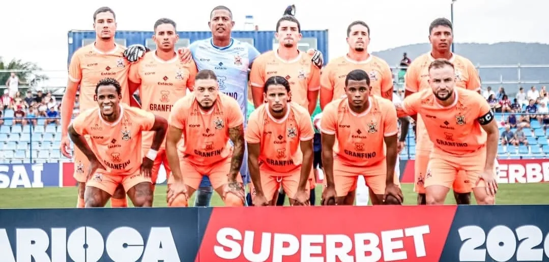 Jogadores do Nova Iguaçu reunidos (Foto: Jeferson Campos-NIGFC)