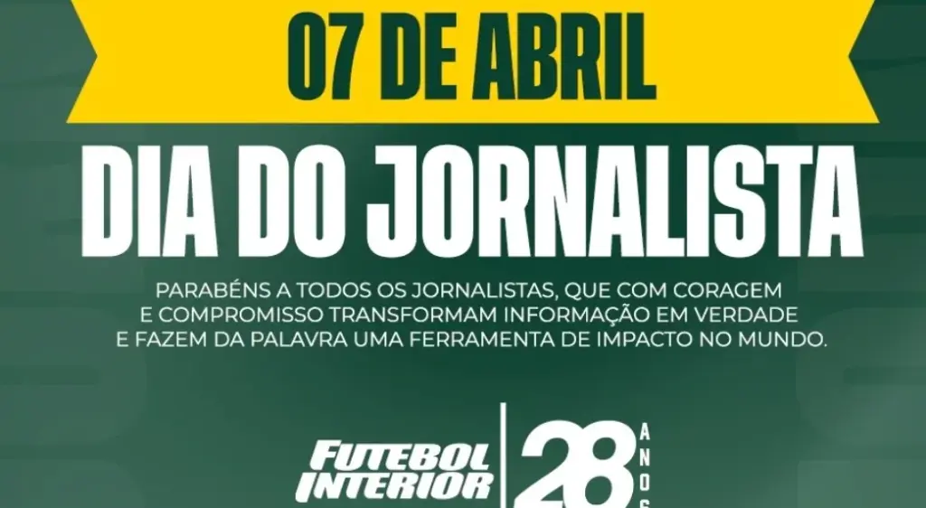 Portal Futebol Interior celebra o Dia do Jornalista