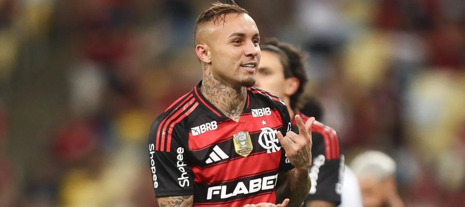 Everton Cebolinha em ação pelo Flamengo (Foto: Gilvan de Souza-CRF)