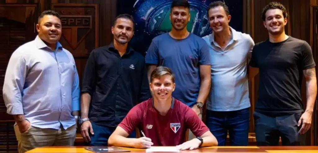 Gustavo Santana, destaque da base do São Paulo (Foto: Arquivo Pessoal)