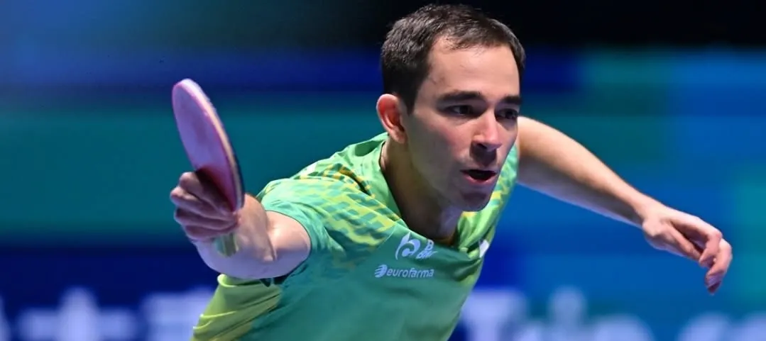 Hugo Calderano em ação (Foto: Divulgação-CBTM)