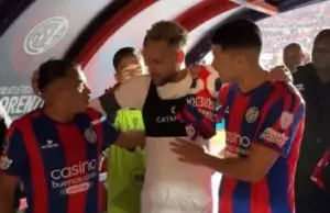 Zagueiro do San Lorenzo revela emoção ao trocar camisa com Neymar