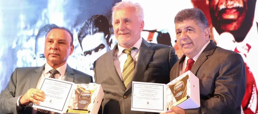Rinaldo Martorelli e Diretoria Futebol Interior Elcio Paiola e Artur Eugenio