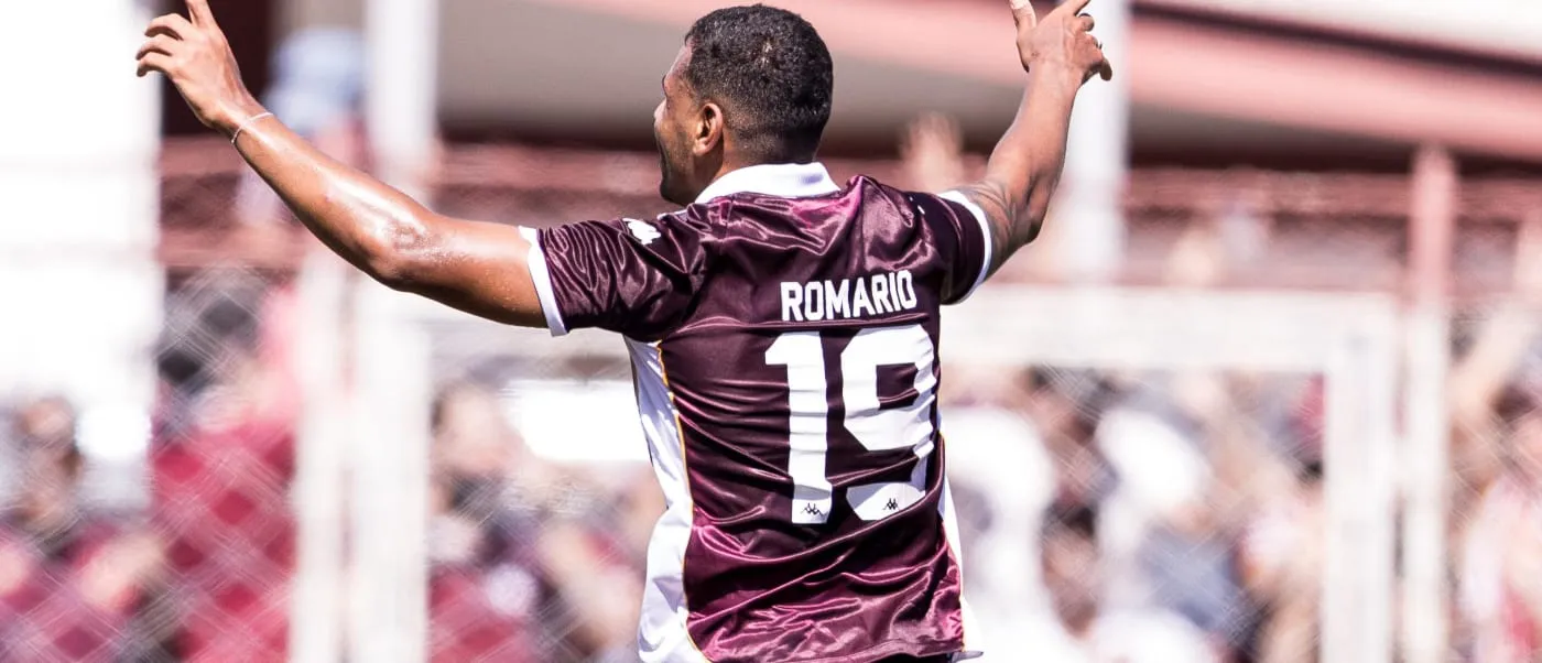 Juventus 2 x 1 Votuporanguense - Moleque Travesso vence a primeira batalha 4 Romário celebra gol contra o Votuporanguense (Foto: Bruno Costa-Juventus SAF)