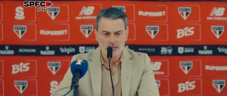 Rui Costa, dirigente do São Paulo (Foto: Reprodução-SPFC Play)