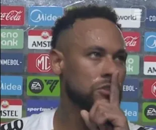 Neymar manda torcedor calar a boca na Vila Belmiro