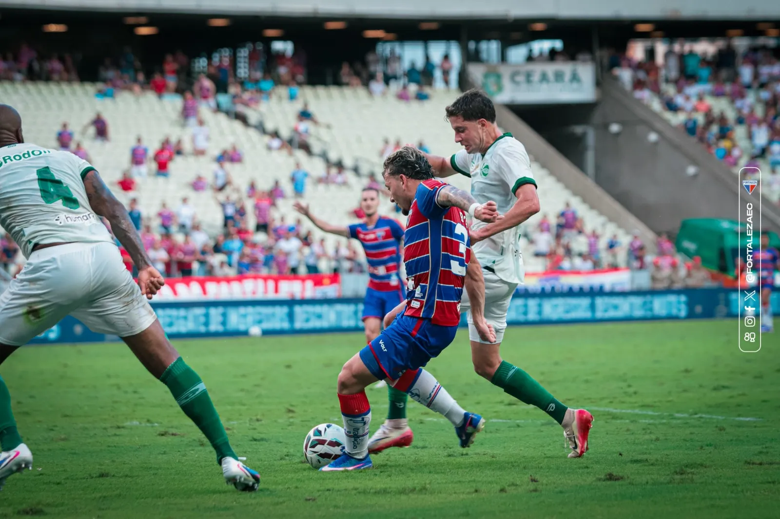 Fortaleza 2 x 1 Juventude - Leão garante 1ª vitória na Série B (Foto: Leonardo Moreira/FEC)
