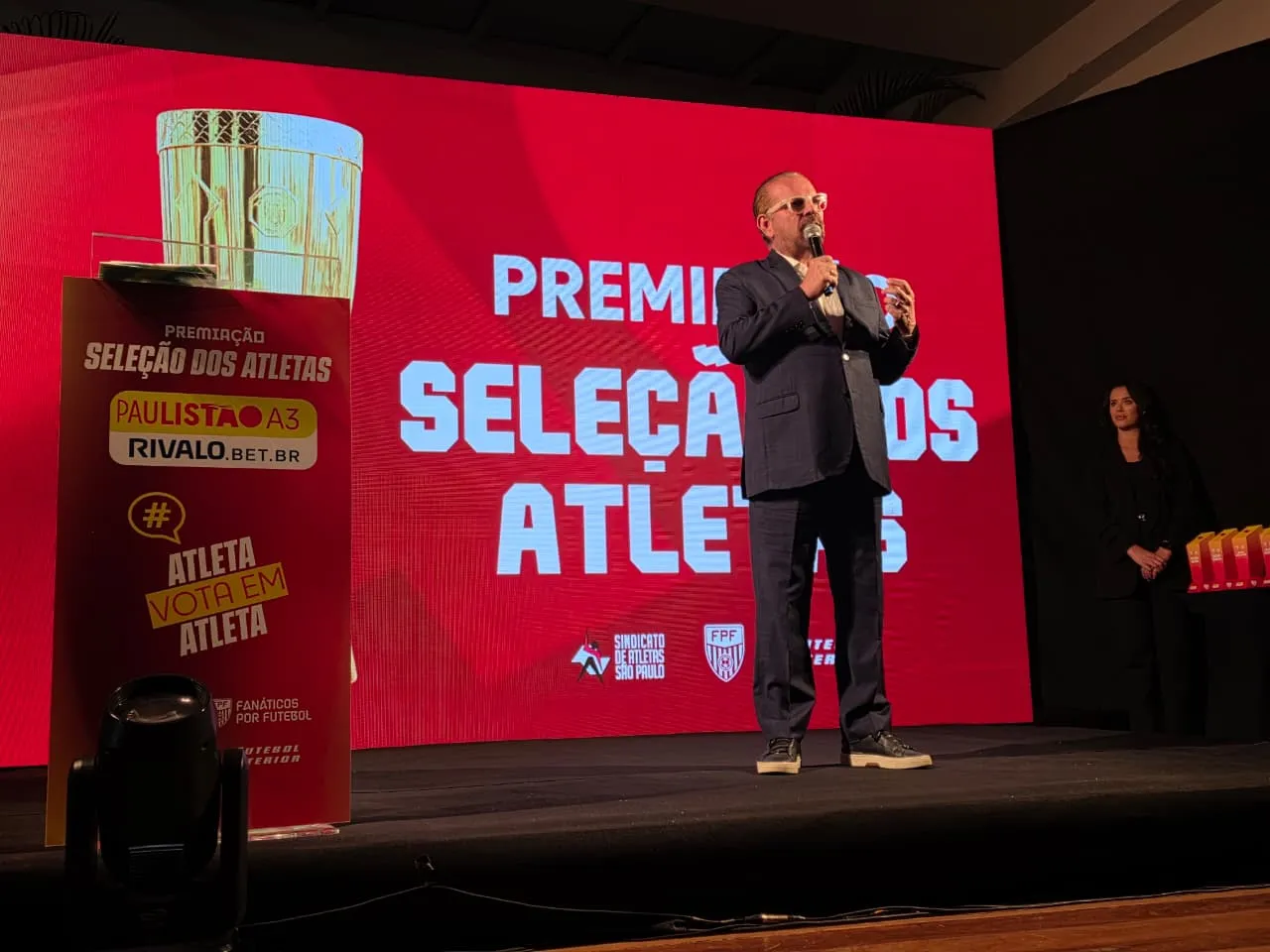 Reinaldo Carneiro Bastos abre a Cerimônia de Premiação do Paulistão A3 Rivalo