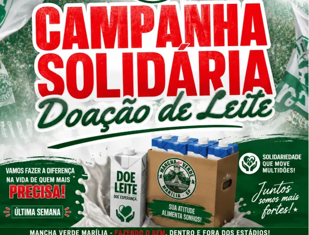 Mancha Verde entra na reta final de campanha solidária para ajudar crianças carentes em Marília