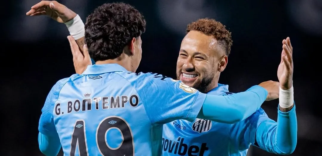 Gabriel Bontempo e Neymar Santos FC