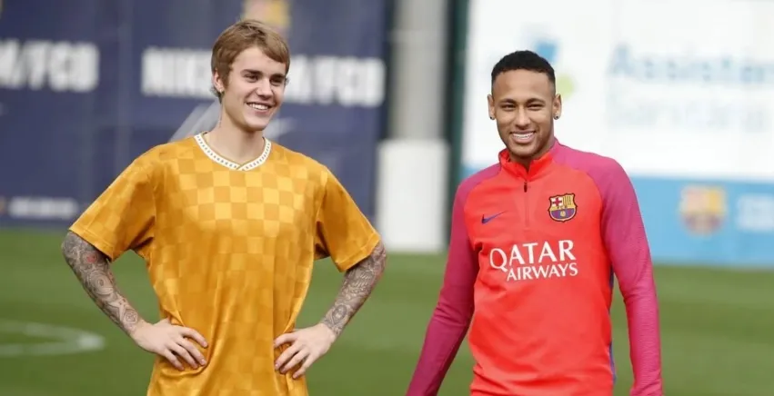 Neymar relembra encontro com Justin Bieber em novo vídeo